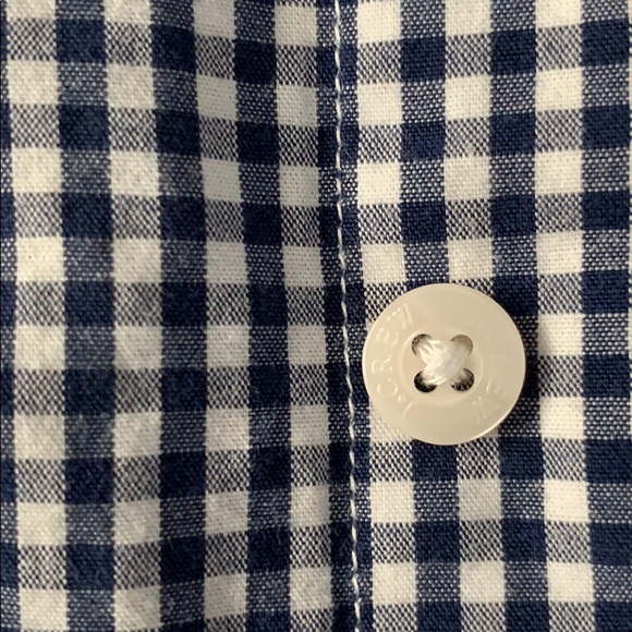 3/$35🌻 J. Crew Navy & White Gingham Button Down - Picture 4 of 6